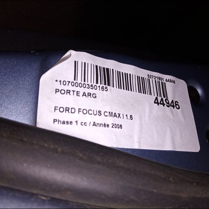 Porte arrière gauche occasion FORD FOCUS CMAX I Phase 1 09-2003->03-2007 1.6 TDCI 110ch 1496877 2