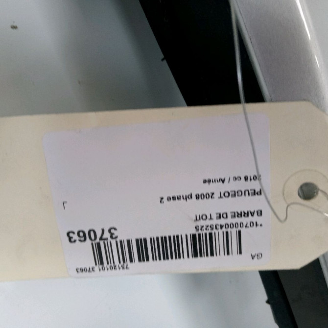 Barre de toit occasion PEUGEOT 2008 phase 2 06-2016->... 3