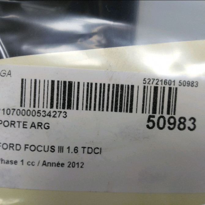 Porte arrière gauche occasion FORD FOCUS III Phase 1 01-2011->04-2015 1.6 TDCI 115ch 2172760 5