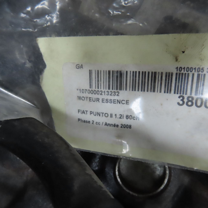 Moteur essence occasion FIAT PUNTO II Phase 2 05-2003->10-2009 1.2i 60ch 71736335 6