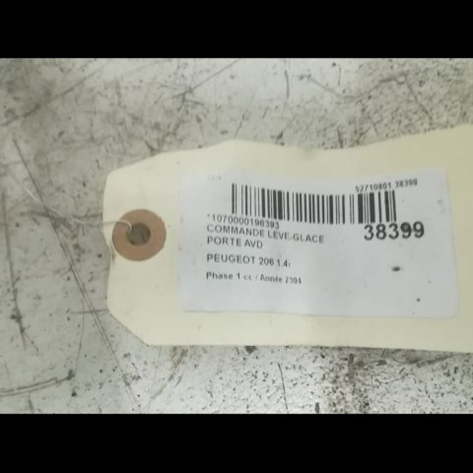 Commande lève-glace porte avant droite occasion PEUGEOT 206 Phase 1 09-1998->03-2009 1.4i 2