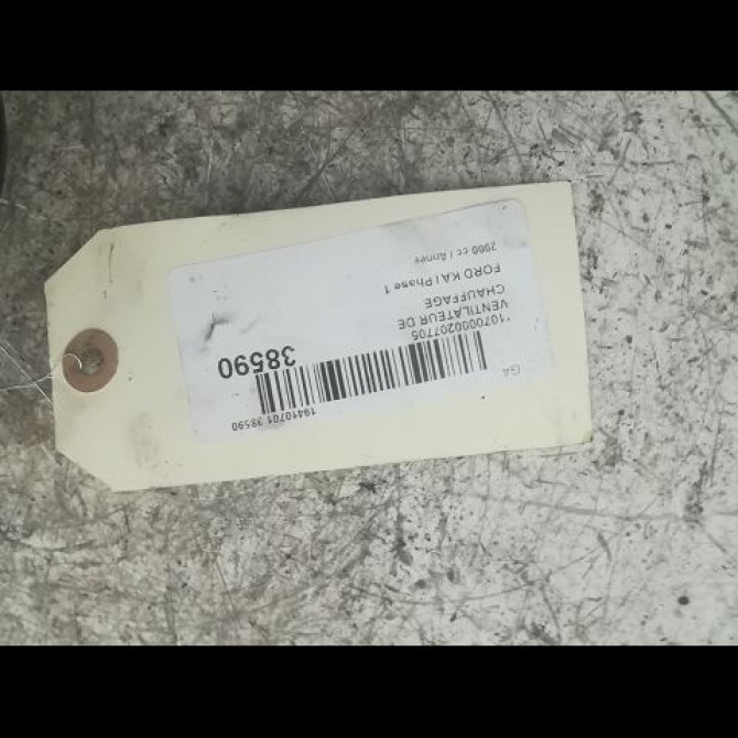 Ventilateur de chauffage occasion FORD KA I Phase 1 10-1996->10-2008 1091500 3