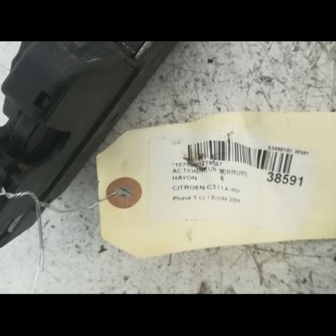 Actionneur serrure hayon occasion CITROEN C3 I Phase 1 04-2002->10-2005 1.4 HDi 2