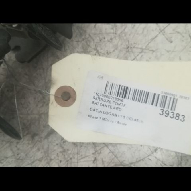 Serrure porte battante ard occasion DACIA LOGAN I Phase 1 MCV 01-2007->10-2008 1.5 DCI 85ch 2