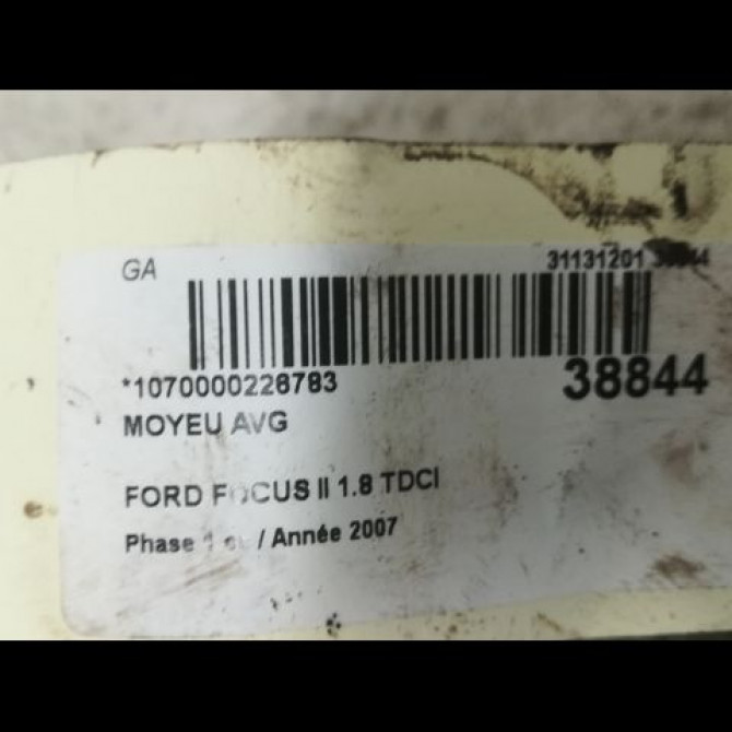 Moyeu avg occasion FORD FOCUS II Phase 1 09-2004->12-2007 1.8 TDCI 115ch 1471854 3