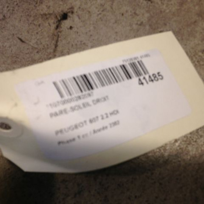 Pare-soleil droit occasion PEUGEOT 607 Phase 1 11-1999->09-2004 2.2 HDI 8143KX 3