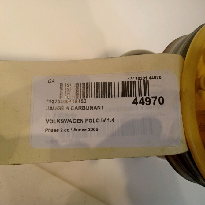 Jauge a carburant occasion VOLKSWAGEN POLO IV Phase 2 05-2005->09-2009 1.4 TDI 70ch 6Q0919673D 4