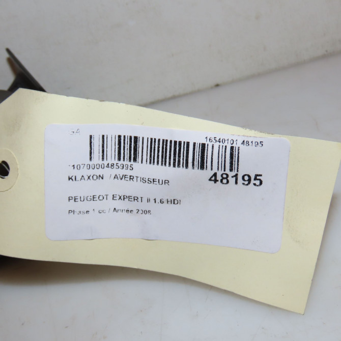 Klaxon  / avertisseur occasion PEUGEOT EXPERT II Phase 1 01-2007->... 1.6 HDI 90ch 1440169780 4