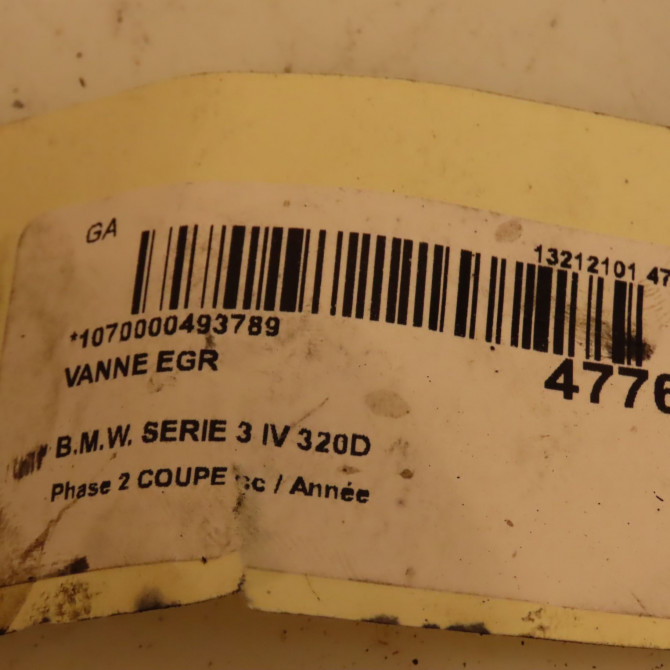 Vanne EGR occasion B.M.W. SERIE 3 IV Phase 1 04-1995->04-1999 320D 150ch 5