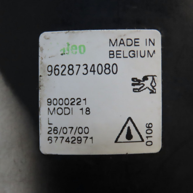 Phare antibrouillard avant gauche occasion PEUGEOT 206 Phase 1 09-1998->03-2009 2.0i 16v 6204T2 3