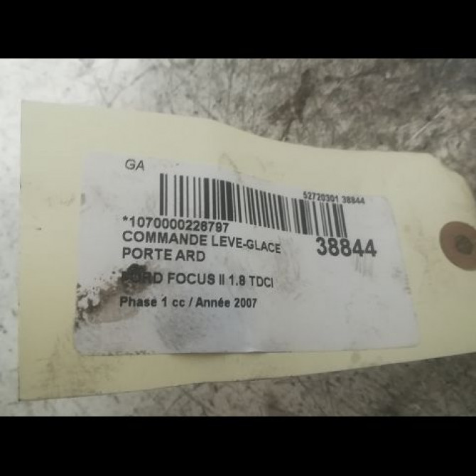 Commande leve-glace porte arrière droite occasion FORD FOCUS II Phase 1 09-2004->12-2007 1.8 TDCI 115ch 1471913 2