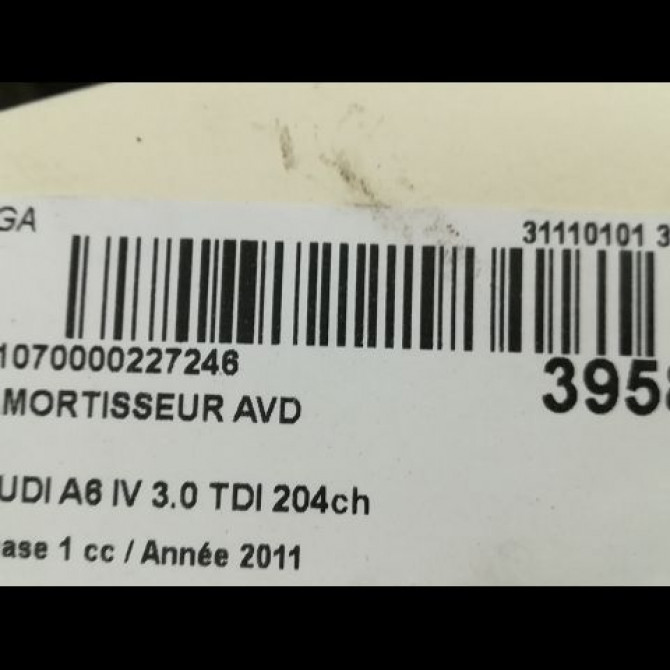 Amortisseur avant droit occasion AUDI A6 IV phase 1 02-2012->02-2015 3.0 TDI 204ch 4G0413031D 2