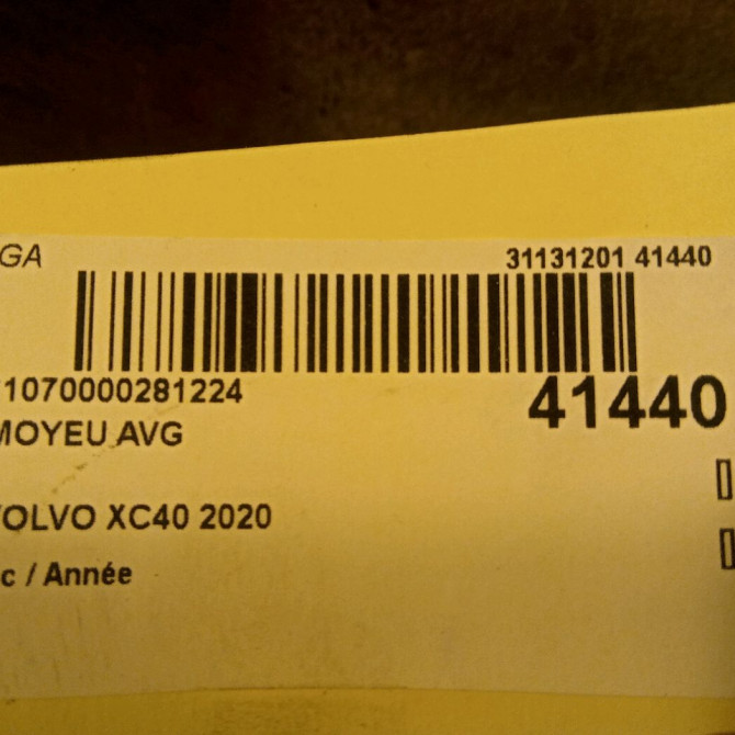 Moyeu avg occasion VOLVO XC40 32221265 3