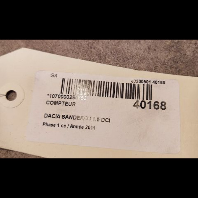 Compteur occasion DACIA SANDERO I Phase 1 06-2008->10-2012 1.5 DCI 75ch 248106349R 3