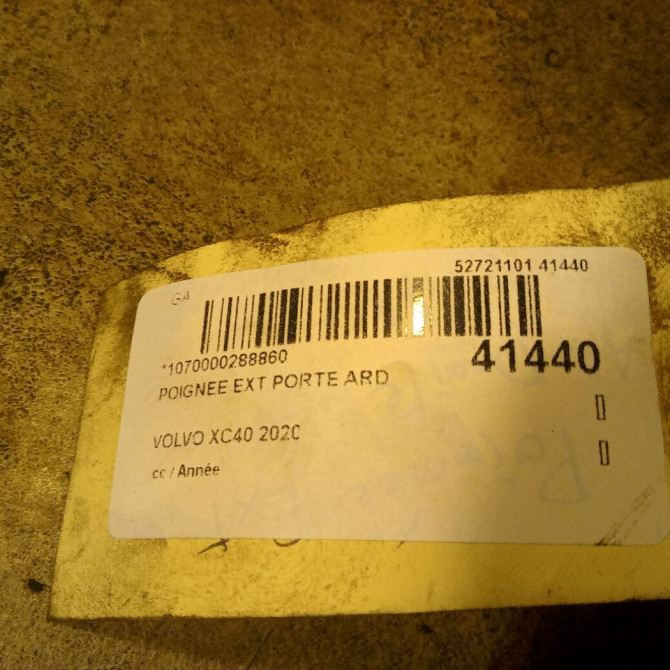 Poignee ext porte ard occasion VOLVO XC40 39849155 3
