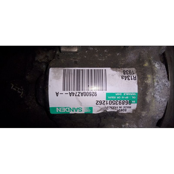 Compresseur air conditionne occasion NISSAN NOTE I phase 2 03-2009->02-2014 1.5 DCI 90ch 92610AZ74A 4