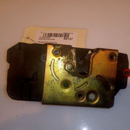 Serrure porte arg occasion PEUGEOT 206 Phase 2 02-2003->02-2009 1.4 HDI 70ch 9137E5