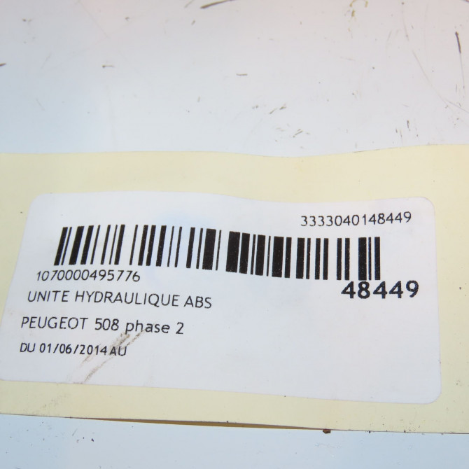 Unité hydraulique ABS occasion PEUGEOT 508 phase 2 06-2014->... 1613665980 4