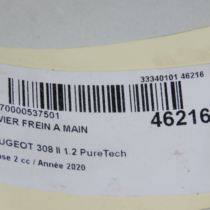 Levier frein a main occasion PEUGEOT 308 II Phase 1 04-1995->04-1999 1.2 PureTech 110ch 5