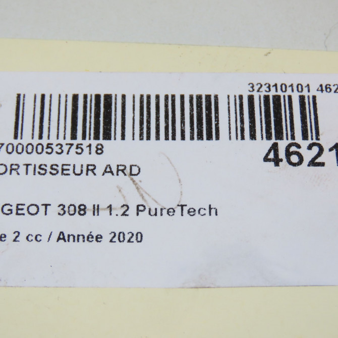 Amortisseur arrière droit occasion PEUGEOT 308 II Phase 1 04-1995->04-1999 1.2 PureTech 110ch 9817349380 5