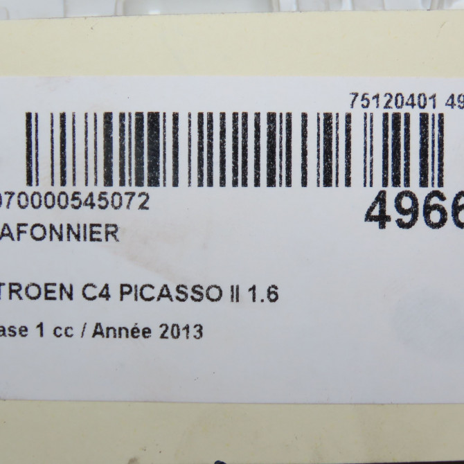 Plafonnier occasion CITROEN C4 PICASSO II Phase 1 04-2013->... 1.6 e-HDi 8v 115ch 98064460BJ 6