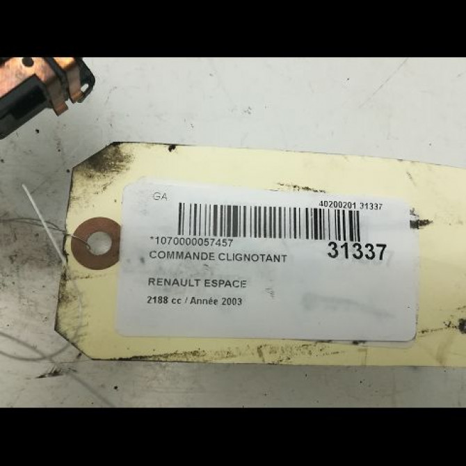 Commande clignotant occasion RENAULT ESPACE IV Phase 1 09-2002->03-2006 2.2 DCI 7701059356 4