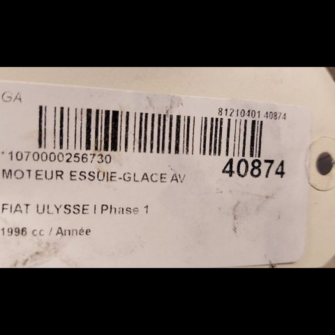 Moteur essuie-glace avant occasion FIAT ULYSSE I Phase 1 02-1995->09-2002 3