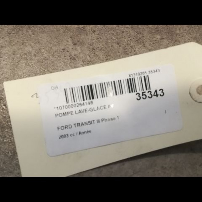 Pompe lave-glace avant occasion FORD TRANSIT III Phase 1 08-2000->09-2006 1698640 3