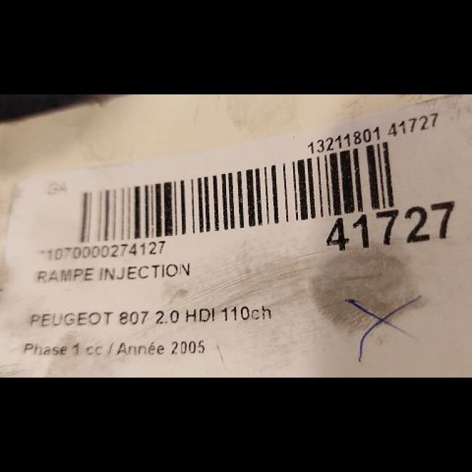 Rampe injection occasion PEUGEOT 807 Phase 1 06-2002->12-2014 2.0 HDI 110ch 1570A0 3