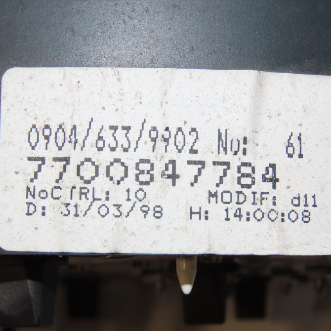 Compteur occasion RENAULT SCENIC I Phase 1 09-1996->08-1999 1.9 DTI 100ch 7700847784 3