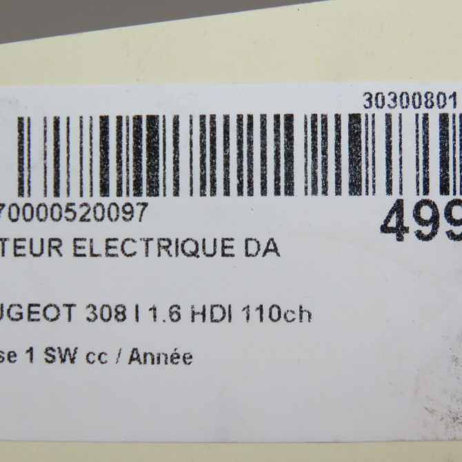 Moteur electrique de direction assistée occasion PEUGEOT 308 I Phase 1 SW 05-2008->03-2011 1.6 HDI 110ch 4008H6 6