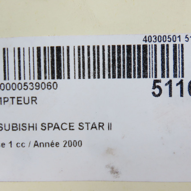 Compteur occasion MITSUBISHI SPACE STAR II Phase 1 10-1998->03-2006 1.3i 85ch MR381787 7