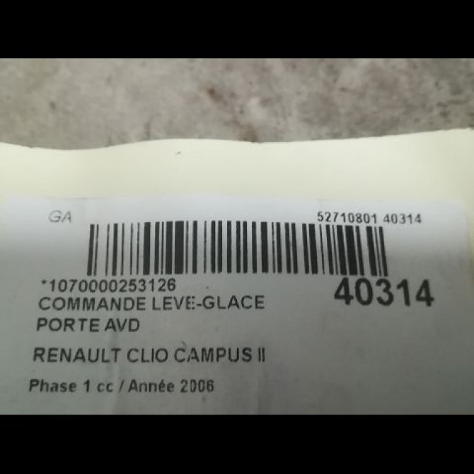 Commande lève-glace porte avant droite occasion RENAULT CLIO CAMPUS II Phase 1 07-2006->07-2009 1.5 DCI 70ch 8200060046 3