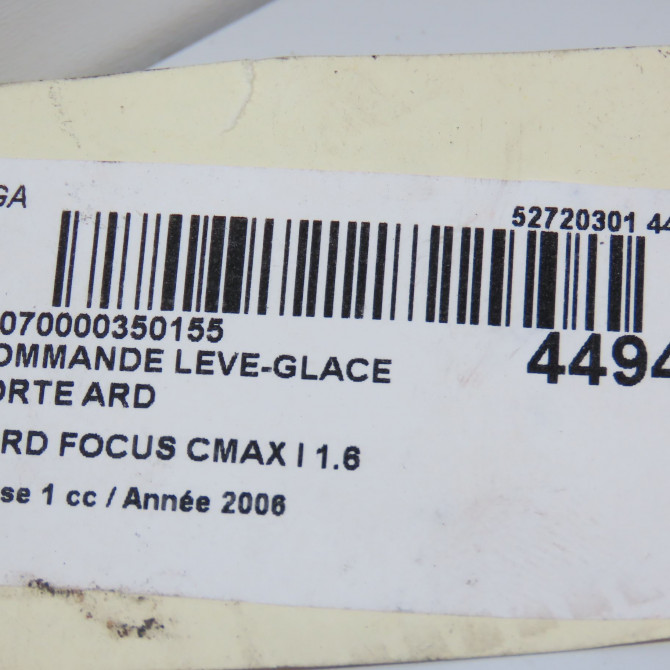 Commande leve-glace porte arrière droite occasion FORD FOCUS CMAX I Phase 1 09-2003->03-2007 1.6 TDCI 110ch 4