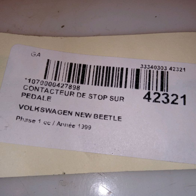 occasion VOLKSWAGEN NEW BEETLE I Phase 1 01-1999->10-2005 1.9 TDI 90ch 4