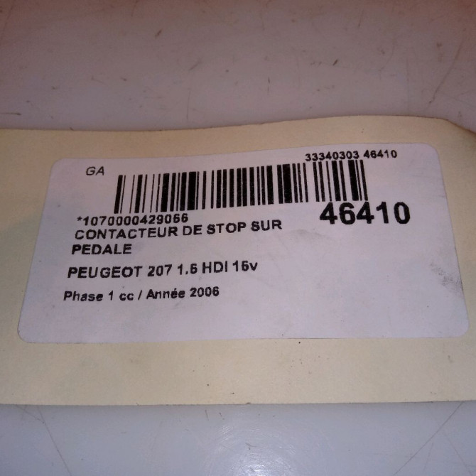 occasion PEUGEOT 207 Phase 1 04-2006->06-2013 1.6 HDI 16v 90ch 4