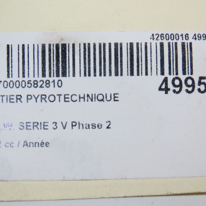 Boitier pyrotechnique occasion B.M.W. SERIE 3 V 7