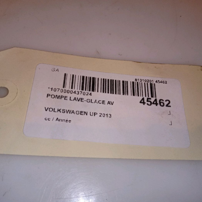 Pompe lave-glace avant occasion VOLKSWAGEN UP 1K6955651 4