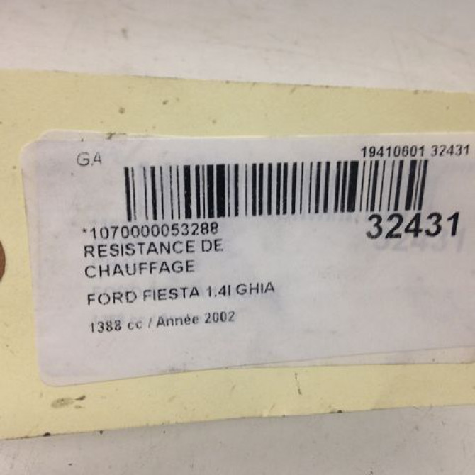 Resistance de chauffage occasion FORD FIESTA V Phase 1 09-2002->10-2005 1.4i 1855157 3