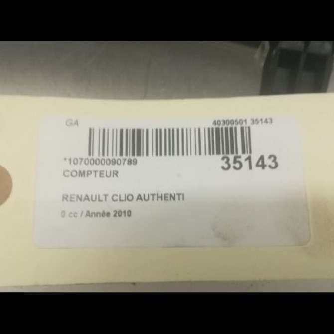 Compteur occasion RENAULT CLIO CAMPUS II Phase 2 07-2009->12-2012 8200357838 3