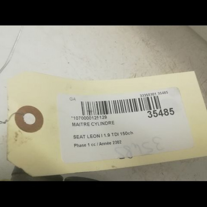 Maitre cylindre occasion SEAT LEON I Phase 1 04-2000->10-2006 1.9 TDI 150ch 1J1614019 3