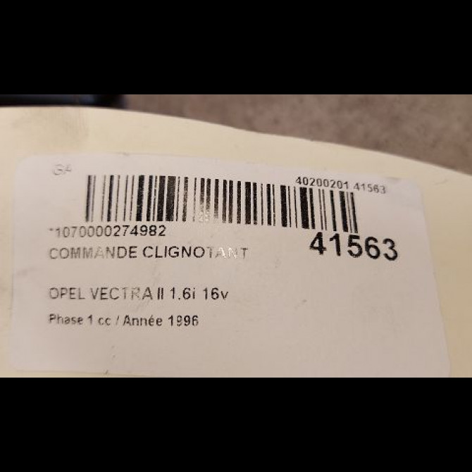 Commande clignotant occasion OPEL VECTRA II Phase 1 11-1995->02-1999 1.6i 16v 9181011 3