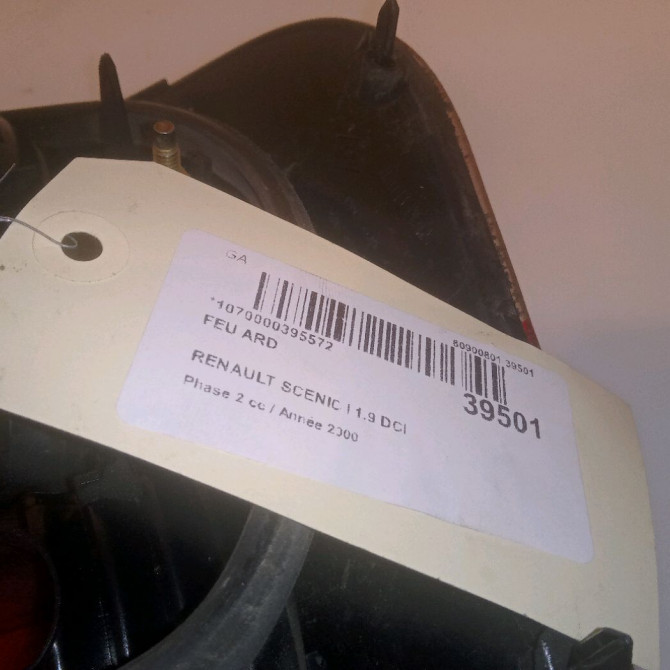Feu arrière droit occasion RENAULT SCENIC I Phase 2 08-1999->06-2003 1.9 DCI 100ch 7700430966 4