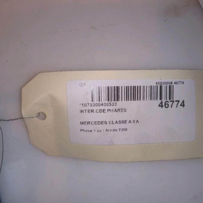 Interrupteur commande de phares occasion MERCEDES CLASSE A II Phase 1 12-2004->04-2008 A 180 CDI 16954527049174 5