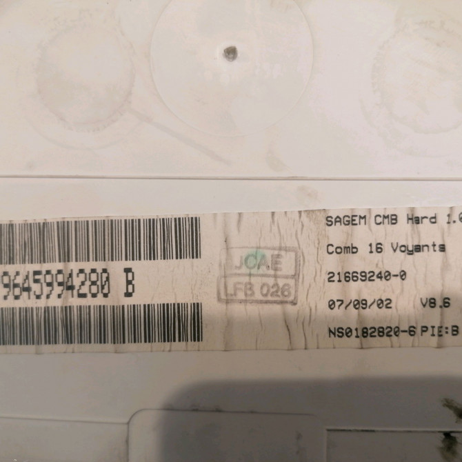 Compteur occasion CITROEN C3 I Phase 1 04-2002->10-2005 1.4i 6104LW 4