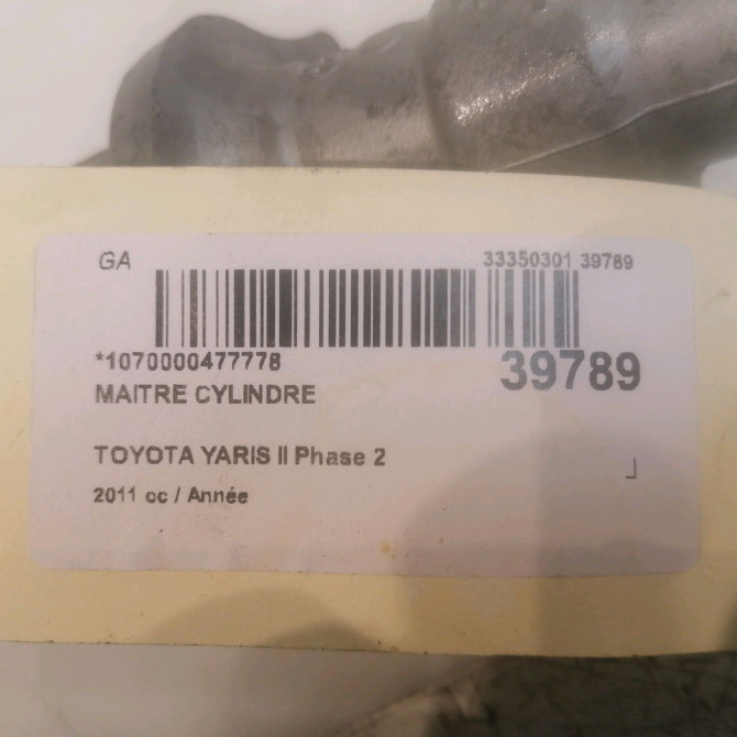 Maitre cylindre occasion TOYOTA YARIS II Phase 2 01-2009->05-2011 4