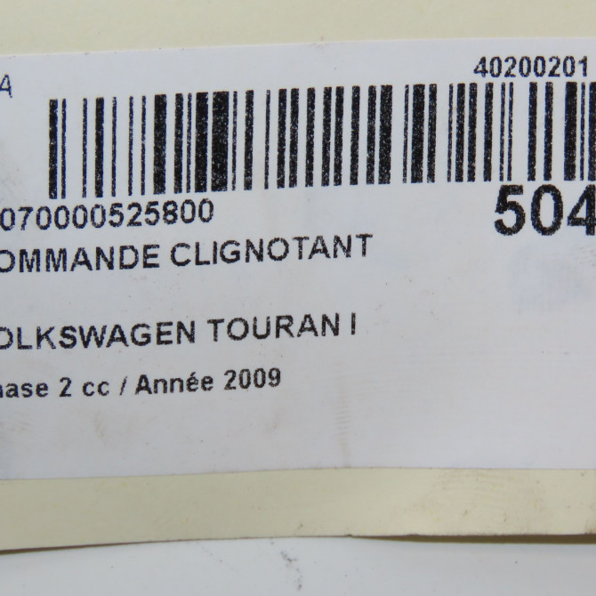 Commande clignotant occasion VOLKSWAGEN TOURAN I Phase 2 11-2006->09-2010 2.0TDi 16v 140ch 1T0941333CREH 5