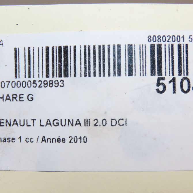 Phare gauche occasion RENAULT LAGUNA III Phase 1 10-2007->10-2010 2.0 DCI 150ch 260600076R 6