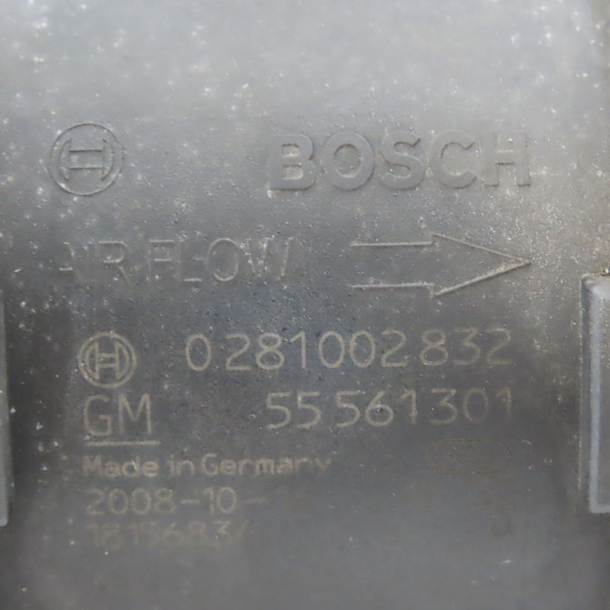 Debimetre air occasion OPEL ZAFIRA II Phase 2 01-2008->12-2014 1.7 CDTI 125ch 93188724 4