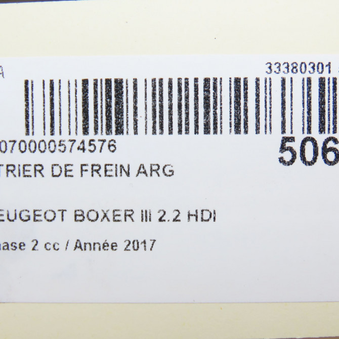 Etrier de frein arrière gauche occasion PEUGEOT BOXER III Phase 1 04-1995->04-1999 2.2 HDI 130ch 1612437280 6